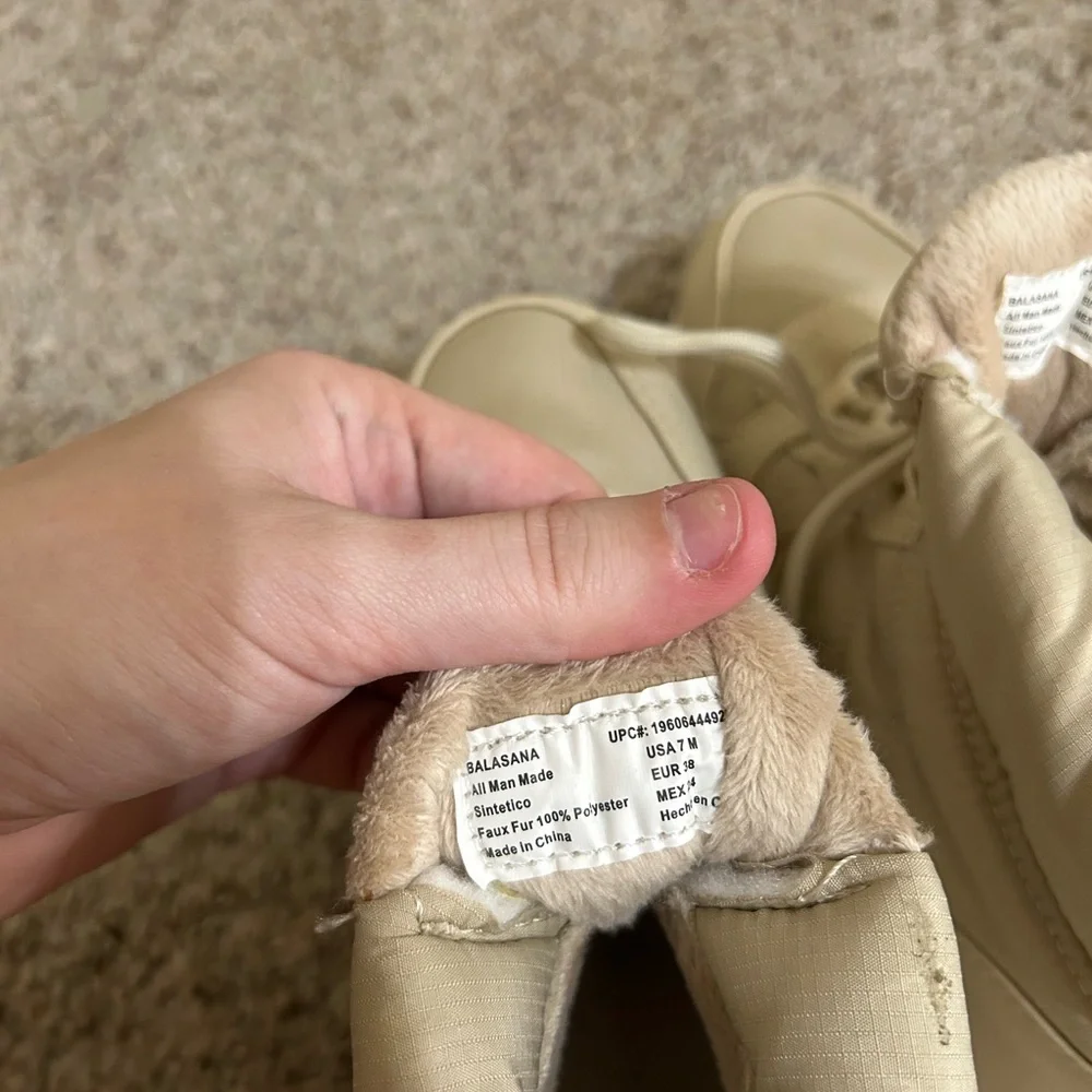 Eddie Bauer Women's Balasana Winter Boot Tan Size 7 Lace Up Lined Outdoor Snow
